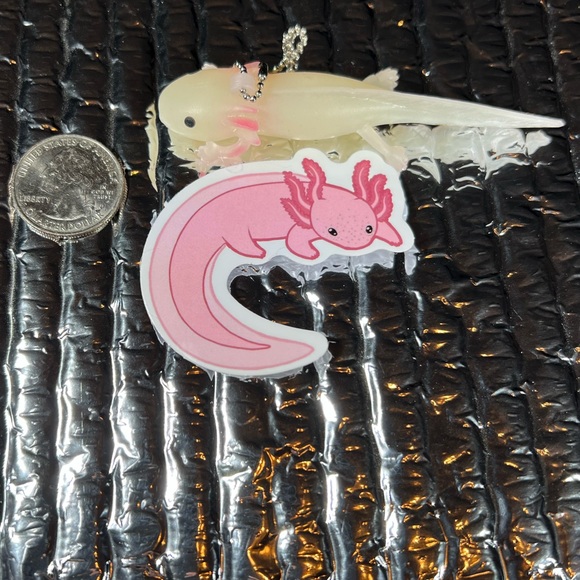 WrapsAlotl Axolotl Crazy Trending WaterProof Single Decor Accent Sticker - Picture 4 of 4